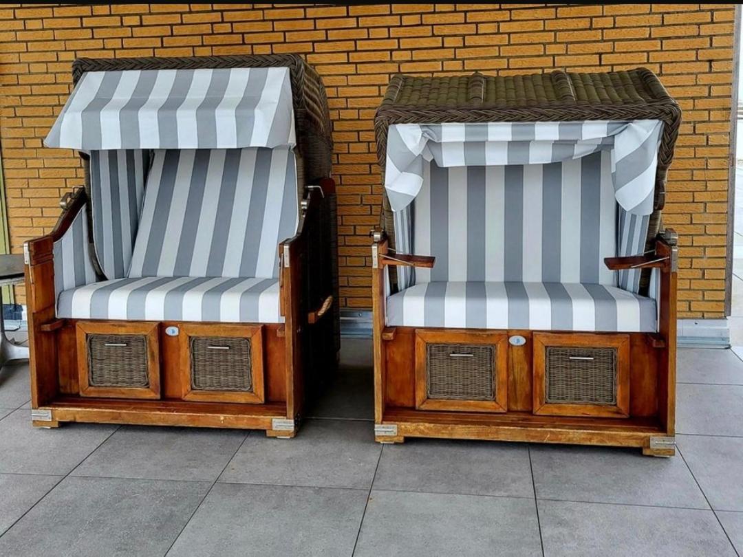 Strandloft Cuxhaven Im Haus Frauenpreiss Sahlenburg - Strandnah - 2 Hunde Willkommen -Schwimmbad - Sauna - Direkt Am Wald - Dachterrasse Mit Blick Nach Neuwerk 외부 사진