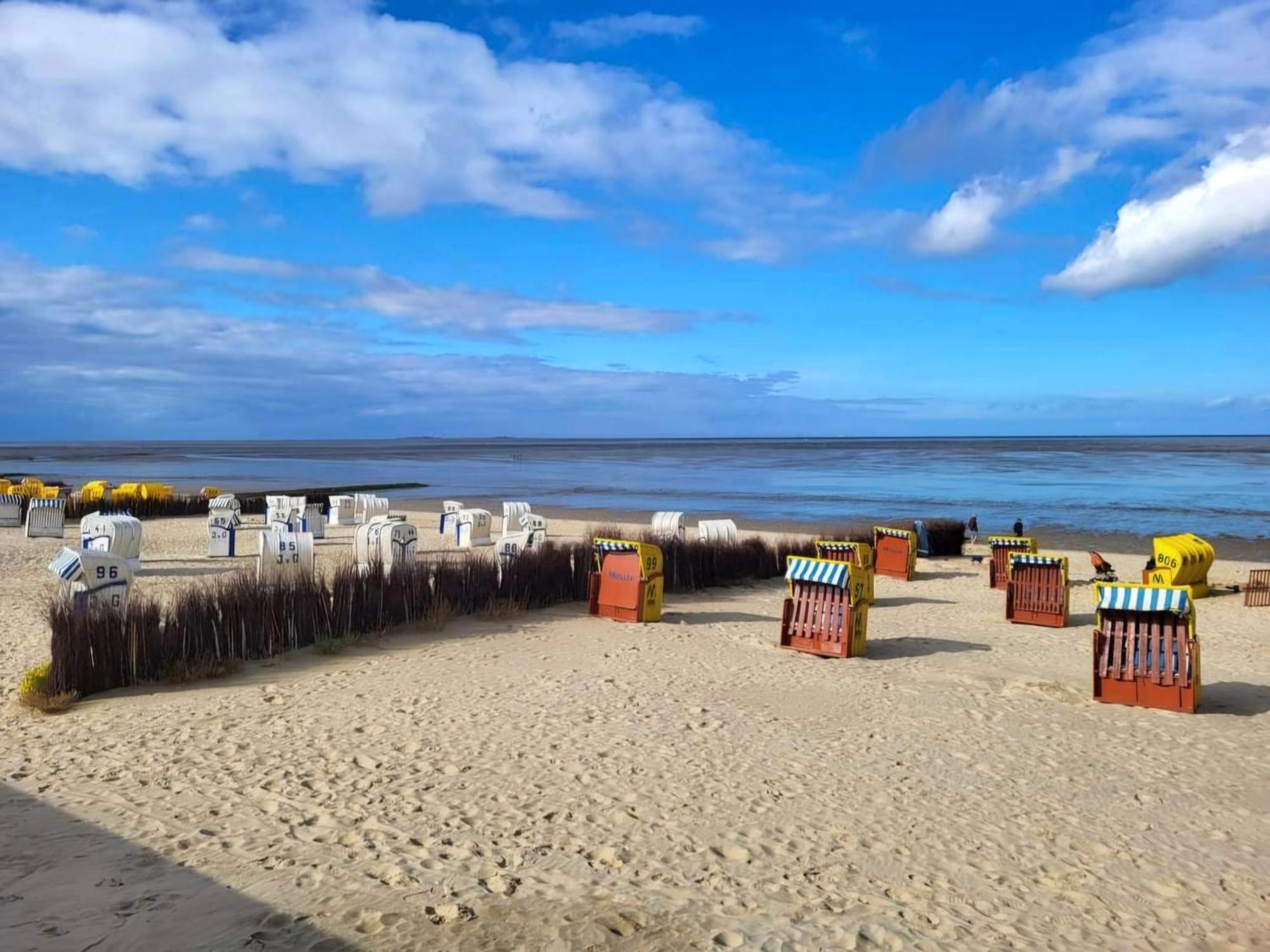 Strandloft Cuxhaven Im Haus Frauenpreiss Sahlenburg - Strandnah - 2 Hunde Willkommen -Schwimmbad - Sauna - Direkt Am Wald - Dachterrasse Mit Blick Nach Neuwerk 외부 사진
